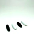 4 Adet Plastik Çengelli Eşarp Ve Şal İğnesi Siyah Beyaz 4 cm - 1