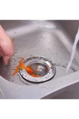 Mutfak Su Lavabo Filtresi Örgü Süzgeç Paslanmaz Çelik 7.5 cm Çap - 3