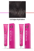 2 li Set Premium 5.0 Yoğun Açık Kahve - Kalıcı Krem Saç Boyası 2 X 50 g Tüp - 1