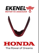 Honda PCX 125-150 Far Üst V Parça Kırmızı Orijinal | Ön Üst Panel Parçası - 1