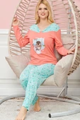 Bayan Uzun Kollu Pijama Takımı Model no 7620 - 2