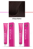2 li Set Premium 3 Koyu Kahve - Kalıcı Krem Saç Boyası 2 X 50 g Tüp - 1
