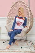 Bayan Uzun Kollu Pijama Takımı Model no 7569 - 1