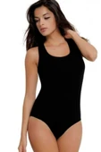 Elit Life Geniş Askılı Kadın Dikişsiz Çıtçıtlı Slip Body Siyah 878 - 2