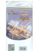 Ahşap Yapboz 14 Parça Uçak - 2 adet - 1
