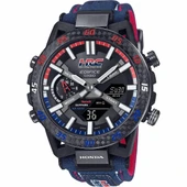 Casio ECB-2000HR-1ADR Edifice Quartz Analog/Dijital Silikon Lacivert 10 ATM 49 mm Erkek Kol Saati - 1