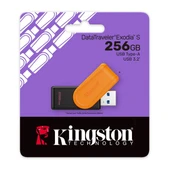 KINGSTON 256GB DATATRAVELER EXODIA S DTXS/256GB USB 3.2 BELLEK - 3