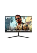GamePower Rapid Q-MAX 27'' 0.5ms QHD 300Hz Fast IPS 10 Bit RGB Pivot Speaker Gaming Monitör - 1