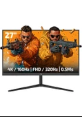 GamePower Rapid Dual 27'' 0.5ms 4K 160Hz - FHD 320Hz Fast IPS RGB Pivot Speaker Gaming Monitör - 1