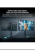 GamePower Rapid Q-MAX 27'' 0.5ms QHD 300Hz Fast IPS 10 Bit RGB Pivot Speaker Gaming Monitör - 2