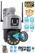 4K WiFi Güvenlik Kamerası – 36x Optik Zoom, Çift Lens, Gece Görüşlü, Alarmlı, Motorize Odaklama - 1
