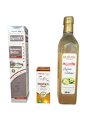 İsveç şurubu 250 ml + sıvı propolis 20 ml +enginar sirkesi 500 ml doğal takviye ve detoks seti NHRR - 1