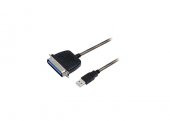 S-link Swapp SW-U614 Siyah 1.5 USB to Parallel (CN36M) Kablo - 2