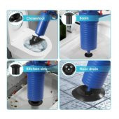 Air Blaster Hava Basınçlı Lavabo Tuvalet Klozet Gider Açıcı Pompa - 8