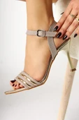 Papuçcity Mnrs 03359 8,5 Cm Topuklu Kadın Stiletto Abiye Ayakkabı - 1