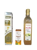 Pelin otu ekstrat 250 ml +propolis 20 ml + enginar sirkesi 500 ml doğal destek takviye seti - 1