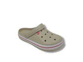 AkınalBella 467 Unisex Bej Beyaz Kırmızı Büyük Numara Sabo Terlik 46 47 thumbnail 4