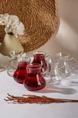 Perotti Ehl-i Keyf 6'lı Borosilikat Cam Çay Bardağı Seti 200ml 16043 - 1