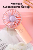Mini Fan Usb Vantilatör El Fanı Taşınabilir Vantilatör Şarjlı - 4