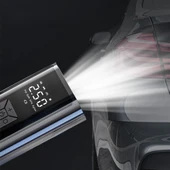 Valkyrie 100W 6000mAh Şarjlı Araba Lastik Hava Pompası LED Işıklı Çok Amaçlı Bisiklet Yatak Top Pompası - 2