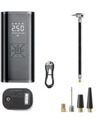 Valkyrie 100W 6000mAh Şarjlı Araba Lastik Hava Pompası LED Işıklı Çok Amaçlı Bisiklet Yatak Top Pompası - 6