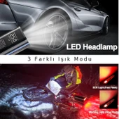 Valkyrie 100W 6000mAh Şarjlı Araba Lastik Hava Pompası LED Işıklı Çok Amaçlı Bisiklet Yatak Top Pompası - 7