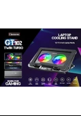Classone GT102 Gaming Laptop Soğutucu, 2200RPM , Rgb Işıklı , LED Display , Notebook Soğutucu Stand - 1