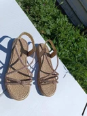 Sandalet Gümüş Taşlı Dore thumbnail 2