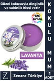 Özel Metal Kutu Arınma Huzur Meditasyon Yoga Esans Sakinlik Veren Dekoratif Oda Kokusu Mum 120 Gram - 1