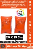 Dayanıklı Yüzme Başlangıç Öğrenme 3-6 Yaş Sevimli Yunus Desenli Havuz Yüzme ÇOCUK DENİZ KOLLUĞU - 1
