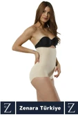 İz İç Göstermez Kaymaz Beden İncelten Sıkılaştıran Toparlayan LAZER KESİM Yüksek Bel Slip Korse thumbnail 3