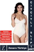 İz İç Göstermez Kaymaz Vücut Şekillendiren Sıkılaştıran Toparlayan Çıtçıtlı Slip Body Korse thumbnail 1