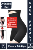 İz İç Göstermez Kaymaz Vücut Şekillendiren Sıkılaştıran Toparlayan Yüksek Bel Uzun Paçalı Korse thumbnail 1