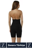 İz İç Göstermez Kaymaz Beden İncelten Sıkılaştıran Toparlayan LAZER KESİM Yüksek Bel Paçalı Korse thumbnail 3