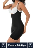 İz İç Göstermez Kaymaz Sıkılaştıran Şekillendiren Toparlayan LAZER KESİM Askılı Tam Boy Korse thumbnail 3