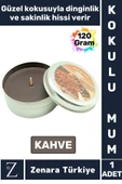 Özel Metal Kutu Arınma Huzur Meditasyon Yoga Esans Sakinlik Veren Dekoratif Oda Kokusu Mum 120 Gram - 1