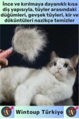 Ergonomik Kaymaz Uzun Kısa Tüy Tüm Irklar İçin Kendini Temizleyen Otomatik Tuşlu KEDİ KÖPEK TARAĞI - 2