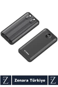 Kompakt Kamp Piknik Taşınabilir Şarj 2 Çıkış Dijital Şarj Göstergeli Hızlı Şarj 10.000 mAh POWERBANK - 2