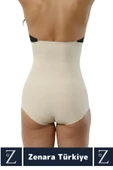 İz İç Göstermez Kaymaz Beden İncelten Sıkılaştıran Toparlayan LAZER KESİM Yüksek Bel Slip Korse thumbnail 2