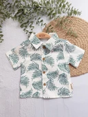 Şapkalı Yaprak Desenli Takım - 7