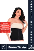 Özel Üretim İz İç Göstermez Vücut Şekillendiren Toparlayan Beden Küçülten Ağraflı Bel Korsesi thumbnail 1