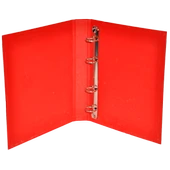 Bafix Talebe Klasörü Pvc 4 Halkalı A5 Kırmızı (20 Li Paket) - 1