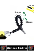 Kompakt Tamir Vidalama Montaj Elektrikli Matkap Tornavida 360 Derece Şaftlı ESNEK TORNAVİDA UCU SETİ - 5