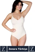 İz İç Göstermez Kaymaz Vücut Şekillendiren Sıkılaştıran Toparlayan Çıtçıtlı Slip Body Korse thumbnail 3