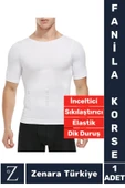 Özel Üretim Jinekomasti Dik Duruş Göğüs Göbek Toparlayan Sıkılaştıran Ultra Esnek Erkek Fanila Korse thumbnail 1