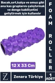 Fitness Aerobik Denge Stabilite Kas Esnekliği Denge Geliştirici Kadın Erkek Spor Foam Roller 33 Cm - 1