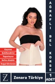 Özel Üretim İz İç Göstermez Vücut Şekillendiren Toparlayan Beden Küçülten Ağraflı Bel Korsesi thumbnail 1