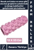 Fitness Aerobik Denge Stabilite Kas Esnekliği Denge Geliştirici Kadın Erkek Spor Foam Roller 33 Cm - 1