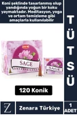 Rahatlama Arınma Dinginlik Meditasyon Yoga Chakra Pozitif Enerji Hoş Kokulu KONİK TÜTSÜ 120 Adet - 1