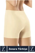 İç Göstermez Kaymaz Vücut Şekillendiren Sıkılaştıran Toparlayan LAZER KESİM Yüksek Bel Boxer Korse thumbnail 2
